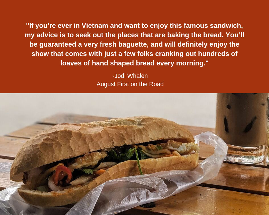 Bánh mi with Jodi in Vietnam