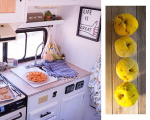 camper kitchen cooking