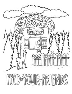 AUGUST FIRST COLORING BOOK: FEED YOUR FRIENDS