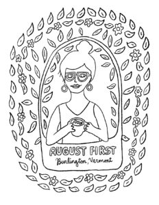 AUGUST FIRST COLORING BOOK: WOMAN