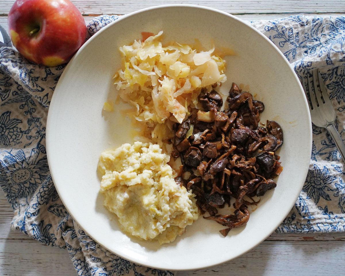Mushrooms & Sauerkraut